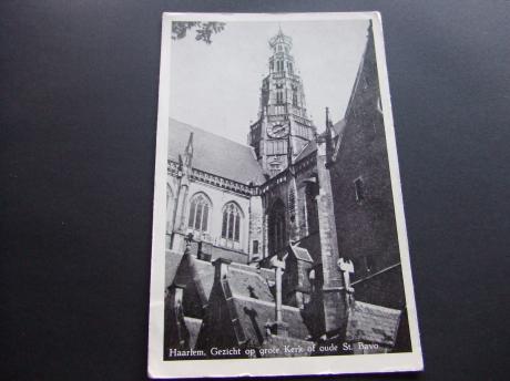 Haarlem gezicht op de Grote of St. Bavokerk